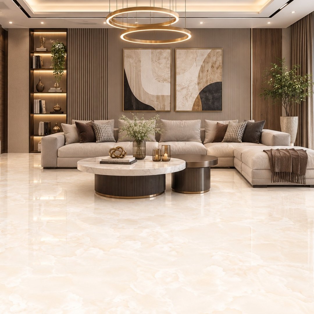 AL Petal Onyx Beige Marble & Stone - My Home Studio